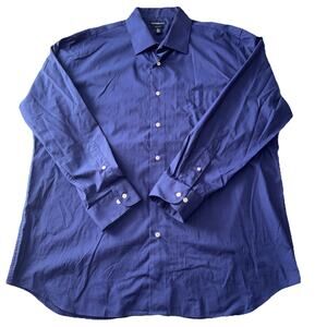 Croft & Barrow Slim Fit Long Sleeve Blue Button Up Long Sleeve XL 17.5-18 34/35